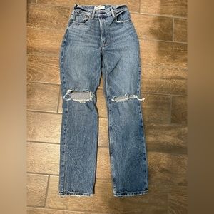 Abercrombie 90s straight high rise 25R